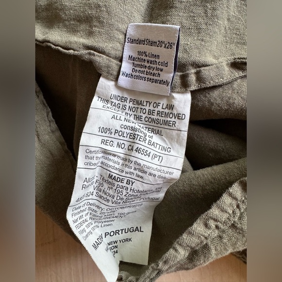 Hawkins New York Simple Linen Quilted Sham Set - Picture 3 of 3